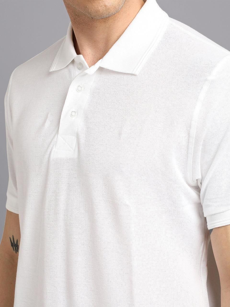 Matte Solid Half Sleeves Men's Polo T-Shirt - FlexWear