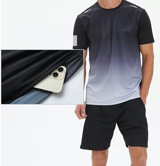 Men's Jersey T-shirt & Bottom Set - FlexWear