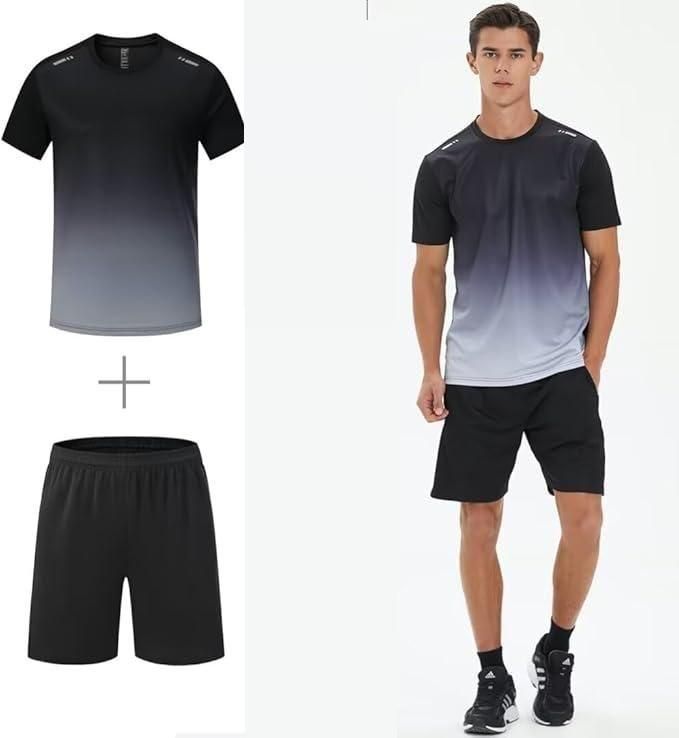 Men's Jersey T-shirt & Bottom Set - FlexWear