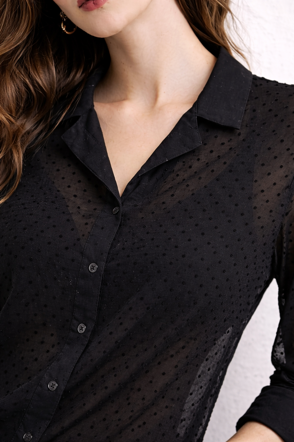 Elegant Butta Pattern Georgette Shirt for Women