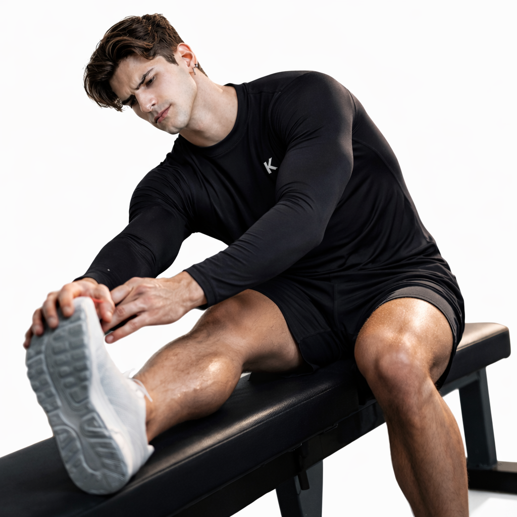 Men’s Solid Black Polyester Gym Wear T-Shirt