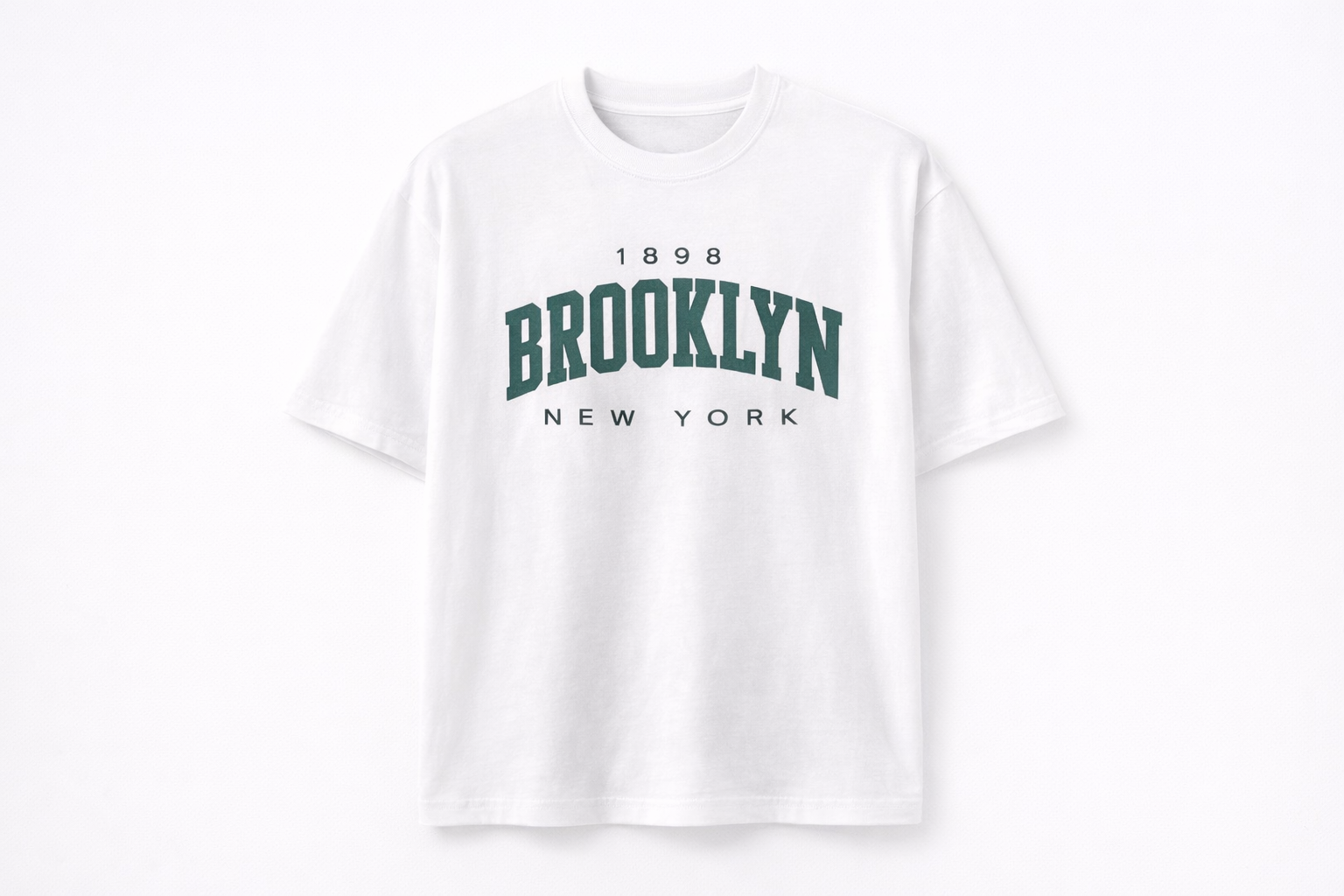 Men'S Printed Typography Round Neck OVERSIZED T-Shirt - FlexWear