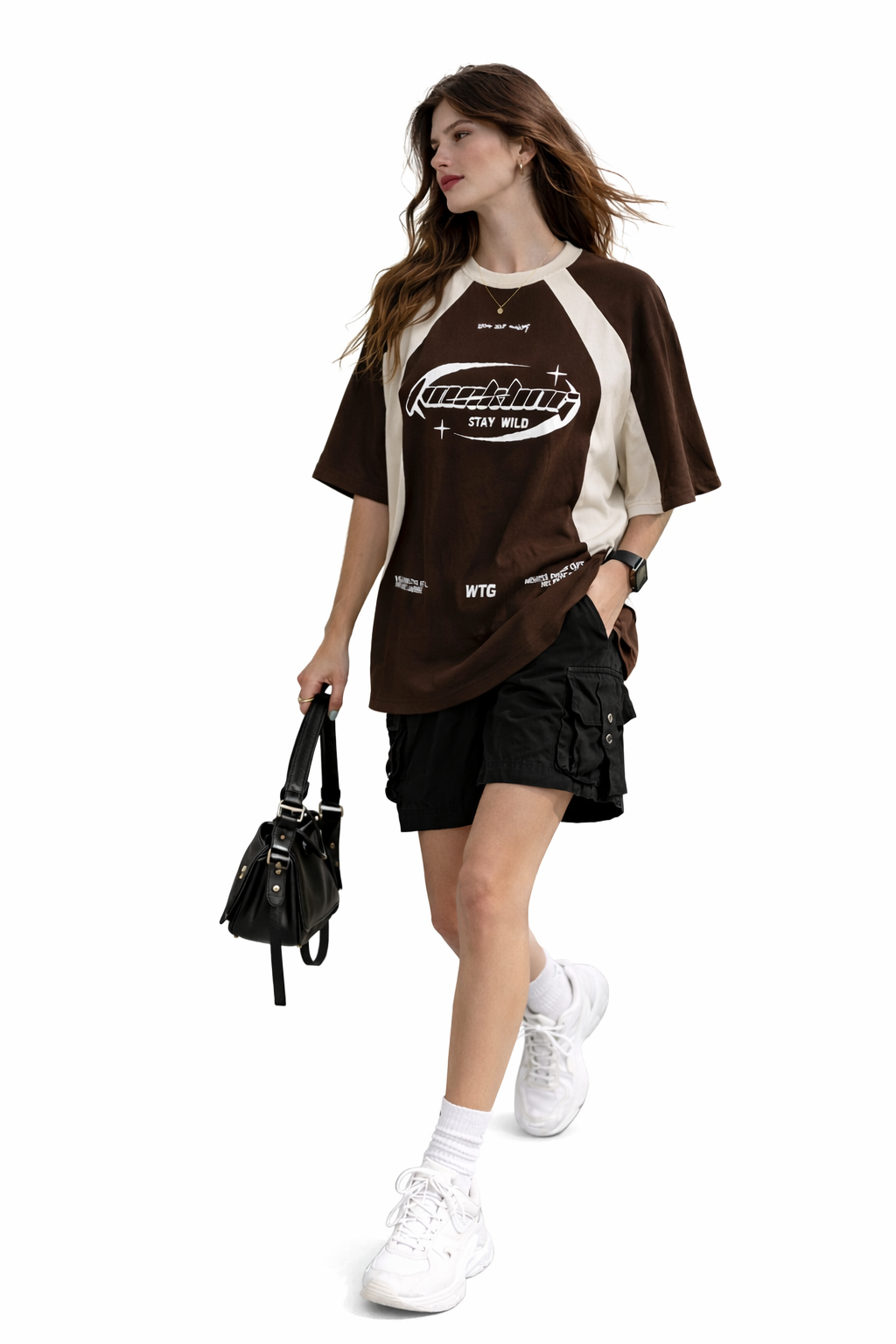 Loose-Fit Heavy Cotton "STAY WILD" Graphic Tee