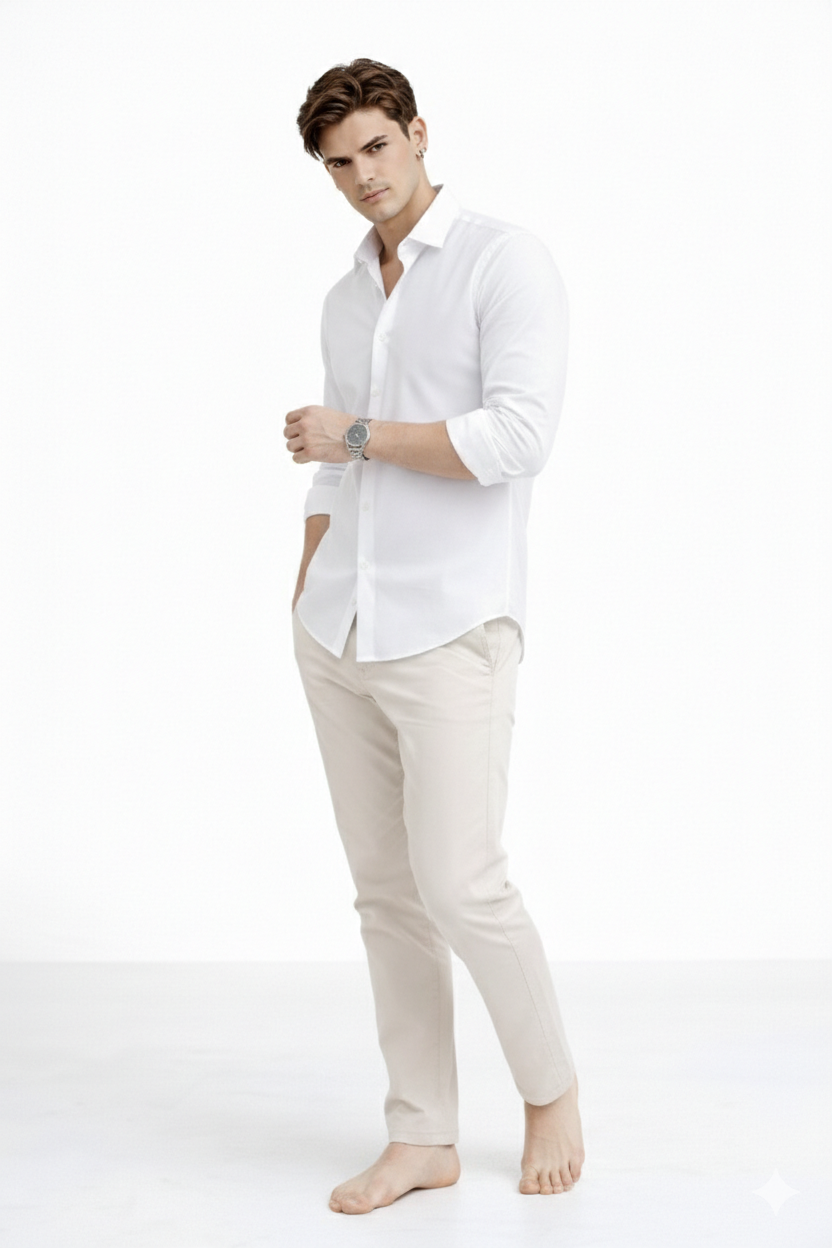 Imperial White Formal Shirt