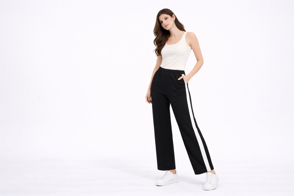 Active Chic Panel Stripe Pants