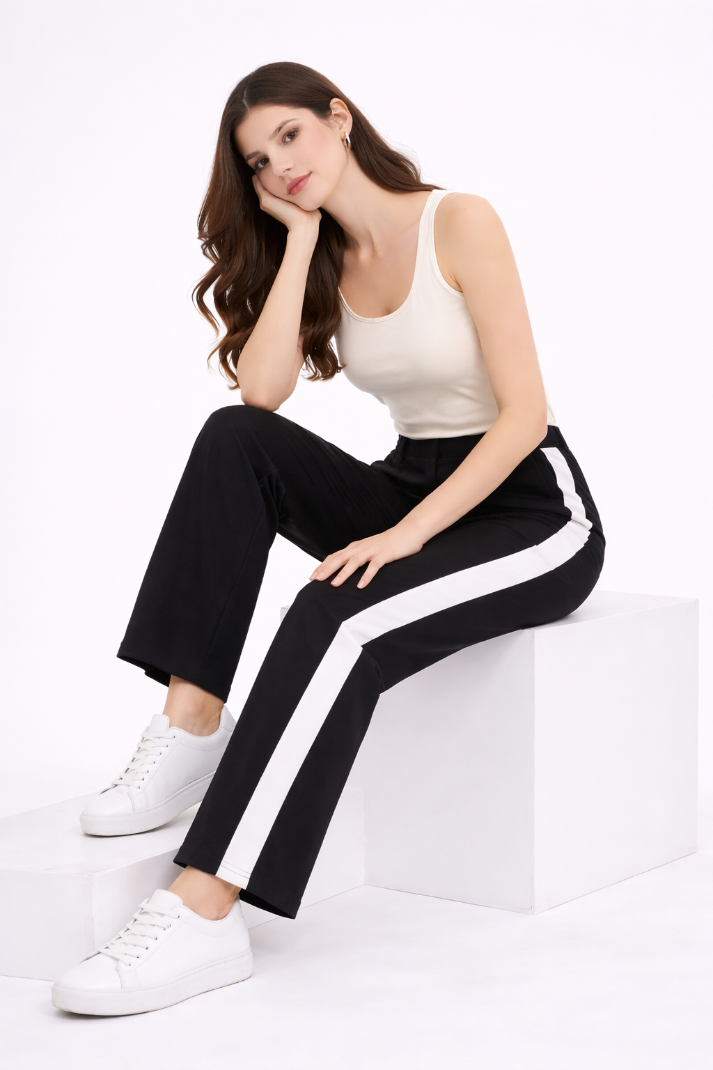 Active Chic Panel Stripe Pants