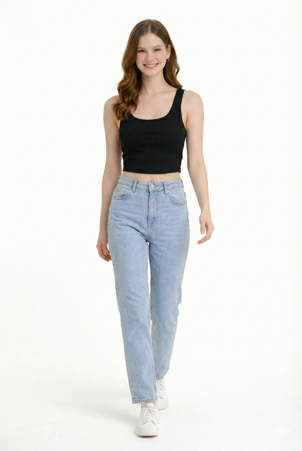 Minimal Muse White and black Tank Top