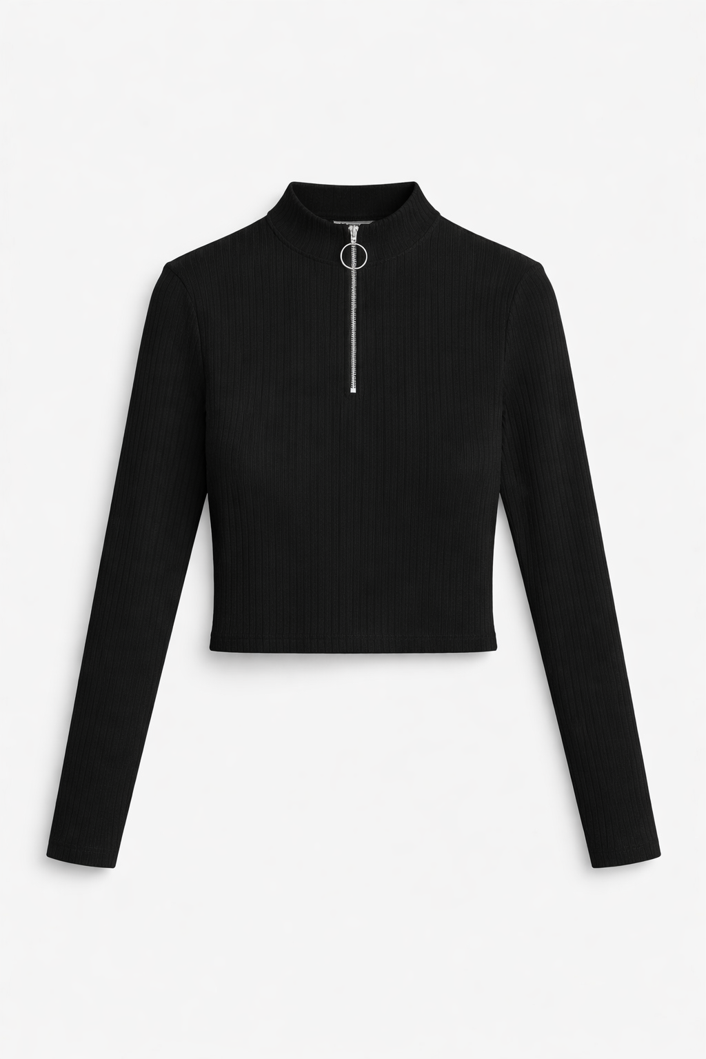 Urban Edge Zipper Crop Top