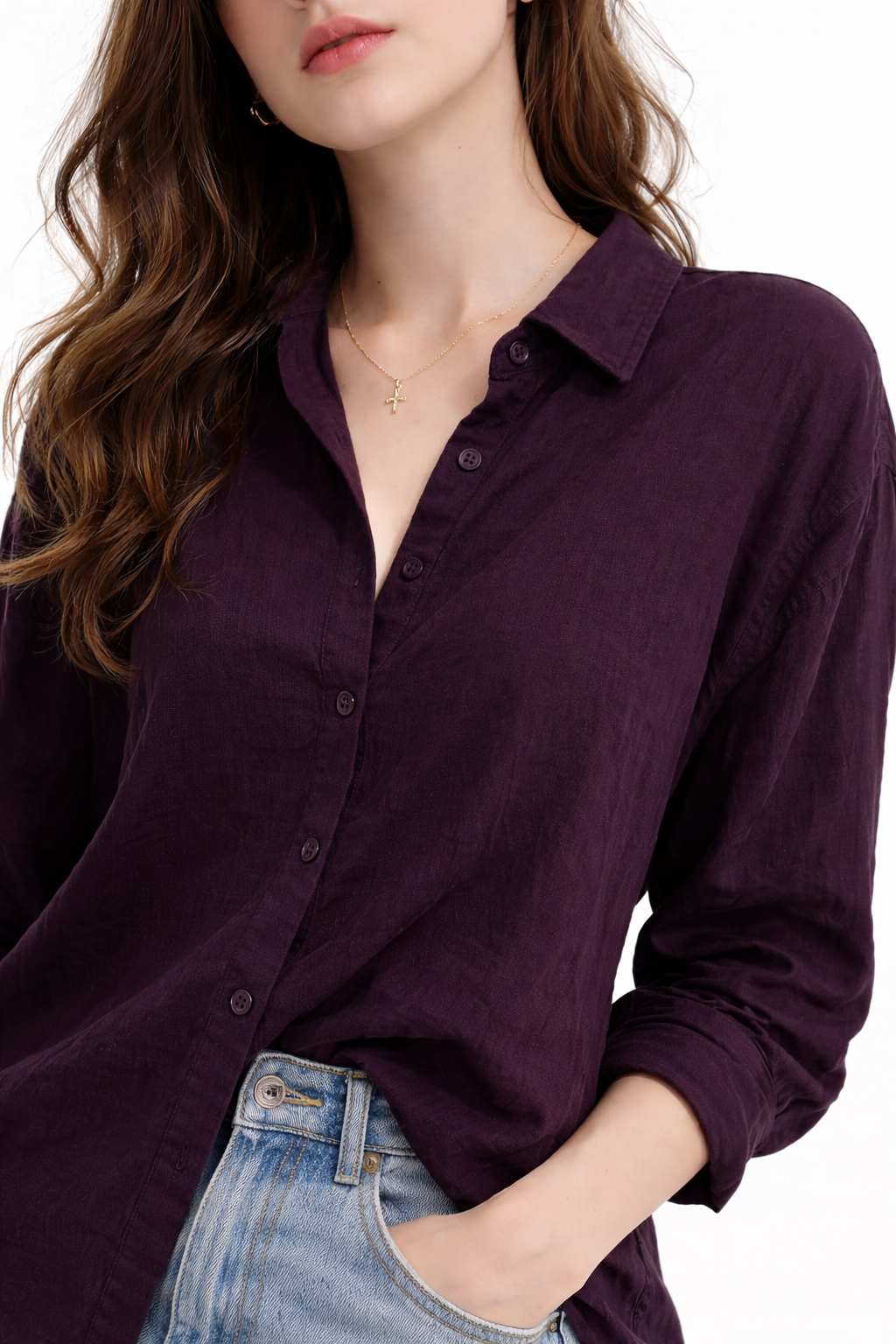 Wine Luxe Women’s Casual Shirt