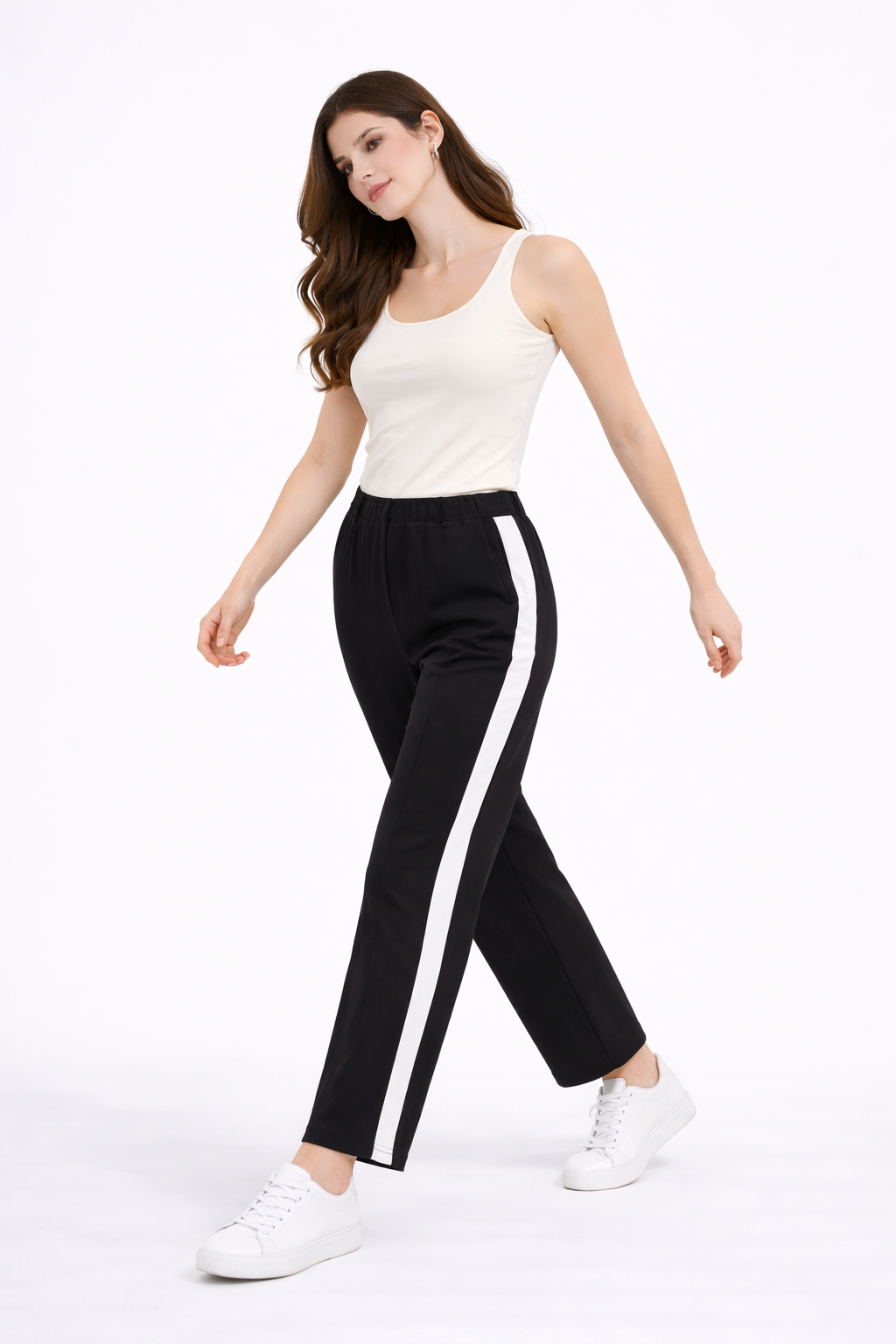 Active Chic Panel Stripe Pants