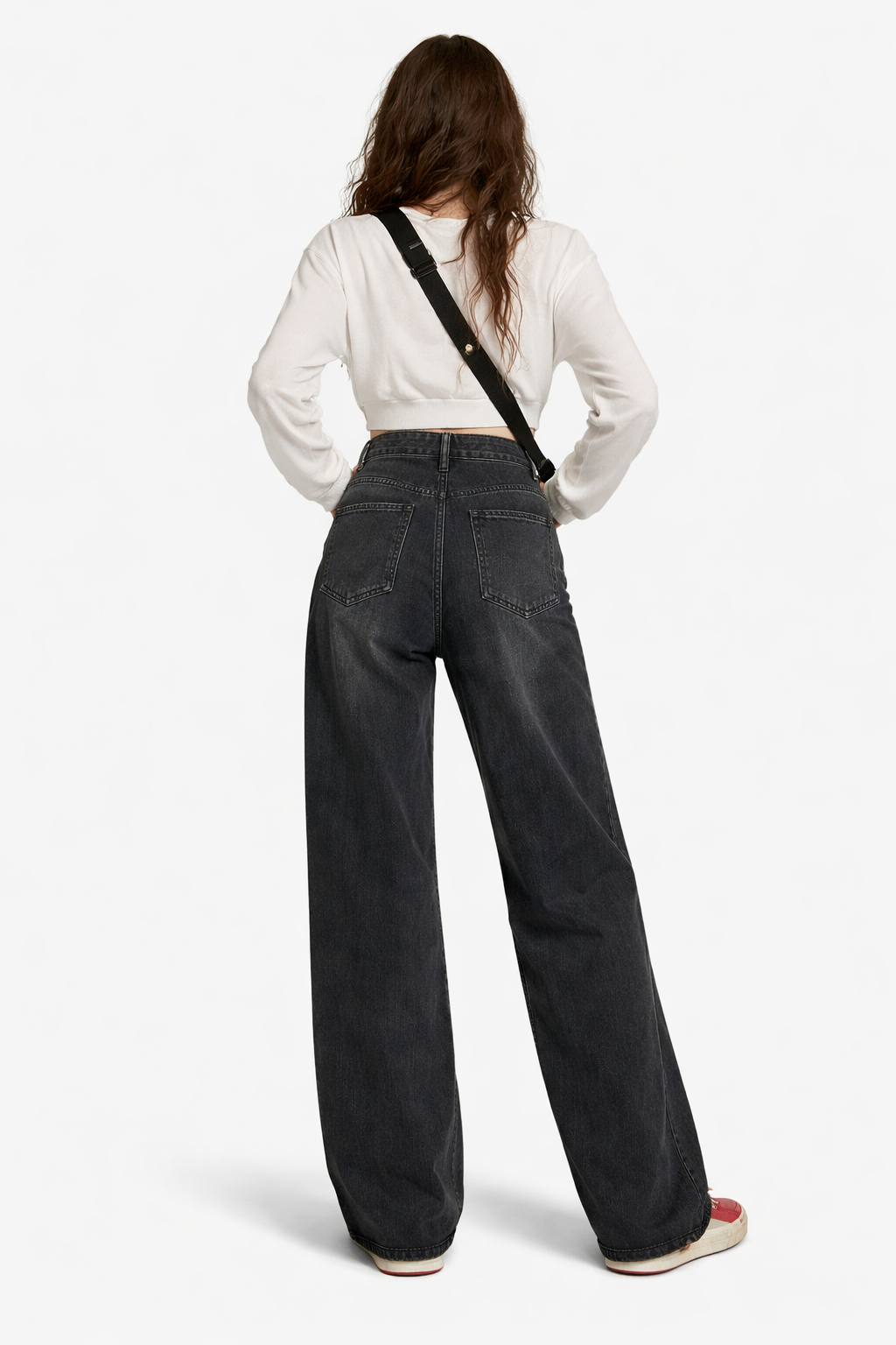 Women Urban Edge Charcoal Wide Fit Denim