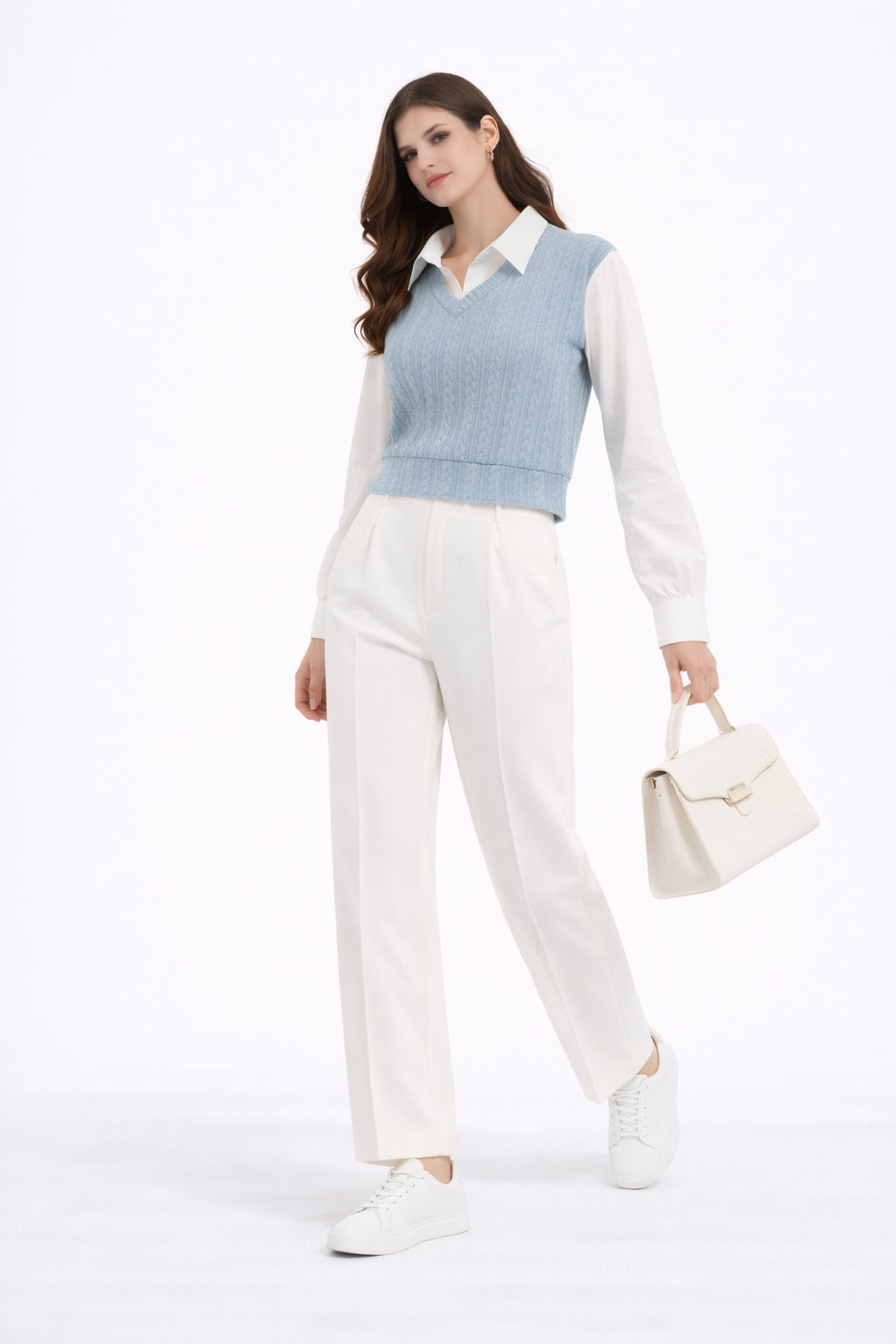 Chic Sky Collar Knit Top