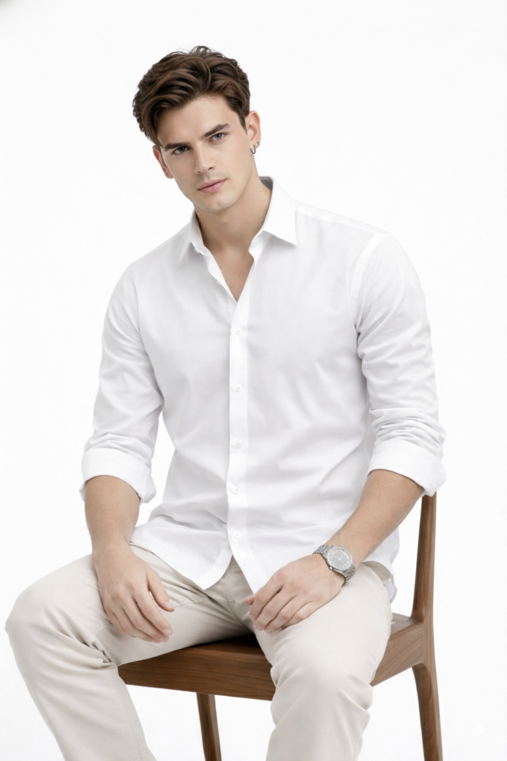 Imperial White Formal Shirt