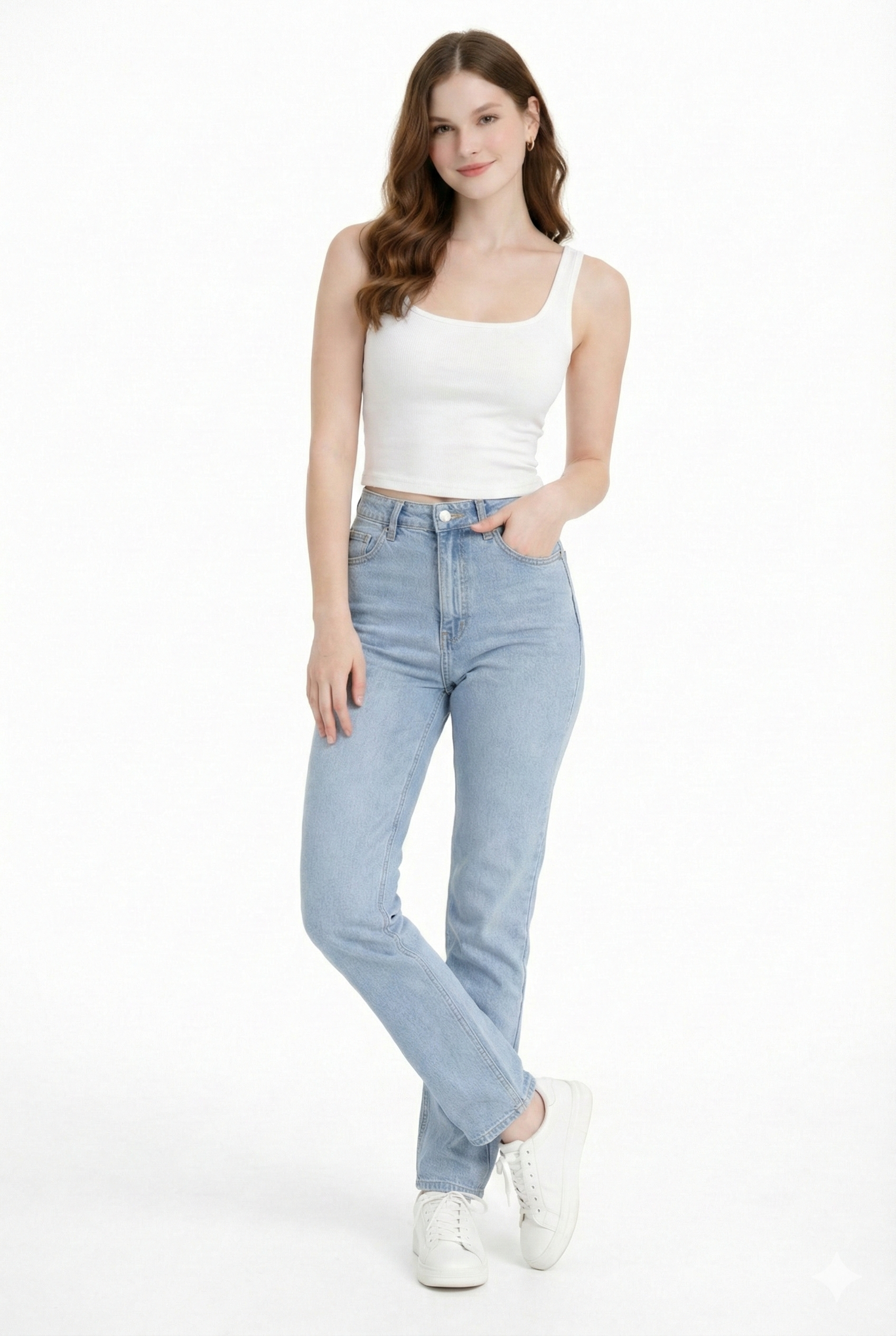 Minimal Muse White and black Tank Top