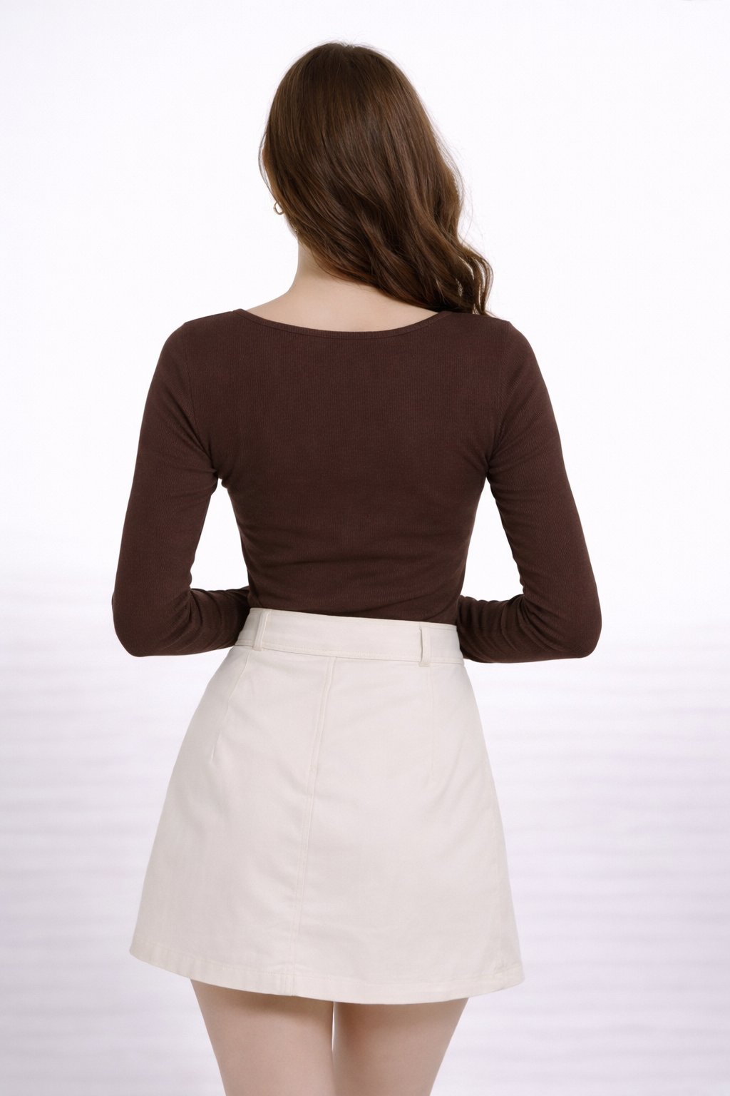 Classic Brown Strap Detail Top
