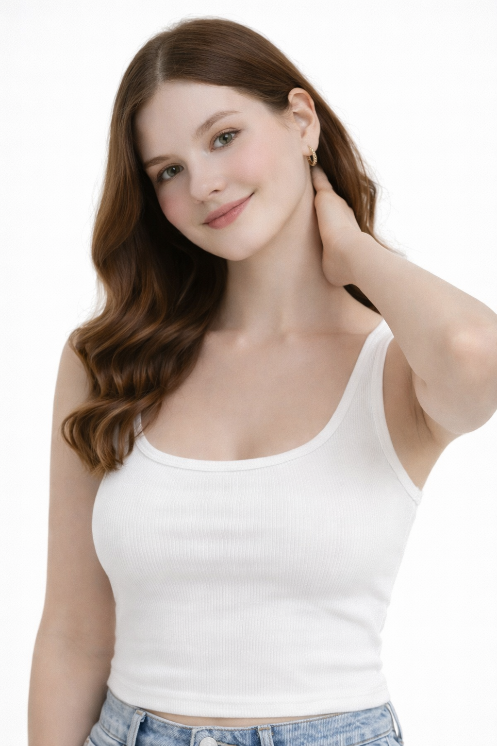 Minimal Muse White and black Tank Top