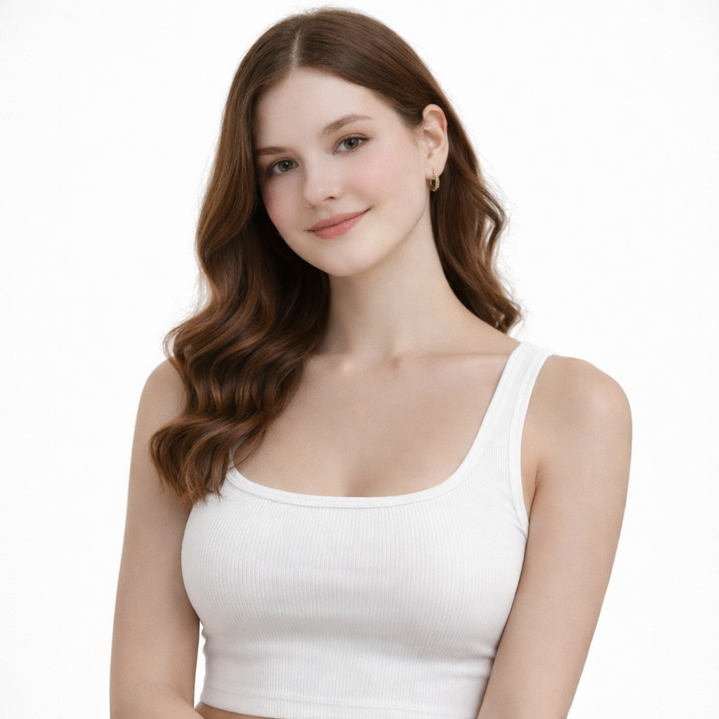 Minimal Muse White and black Tank Top