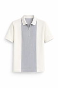 Imperial Ribbed Zip Polo T-Shirt for Men