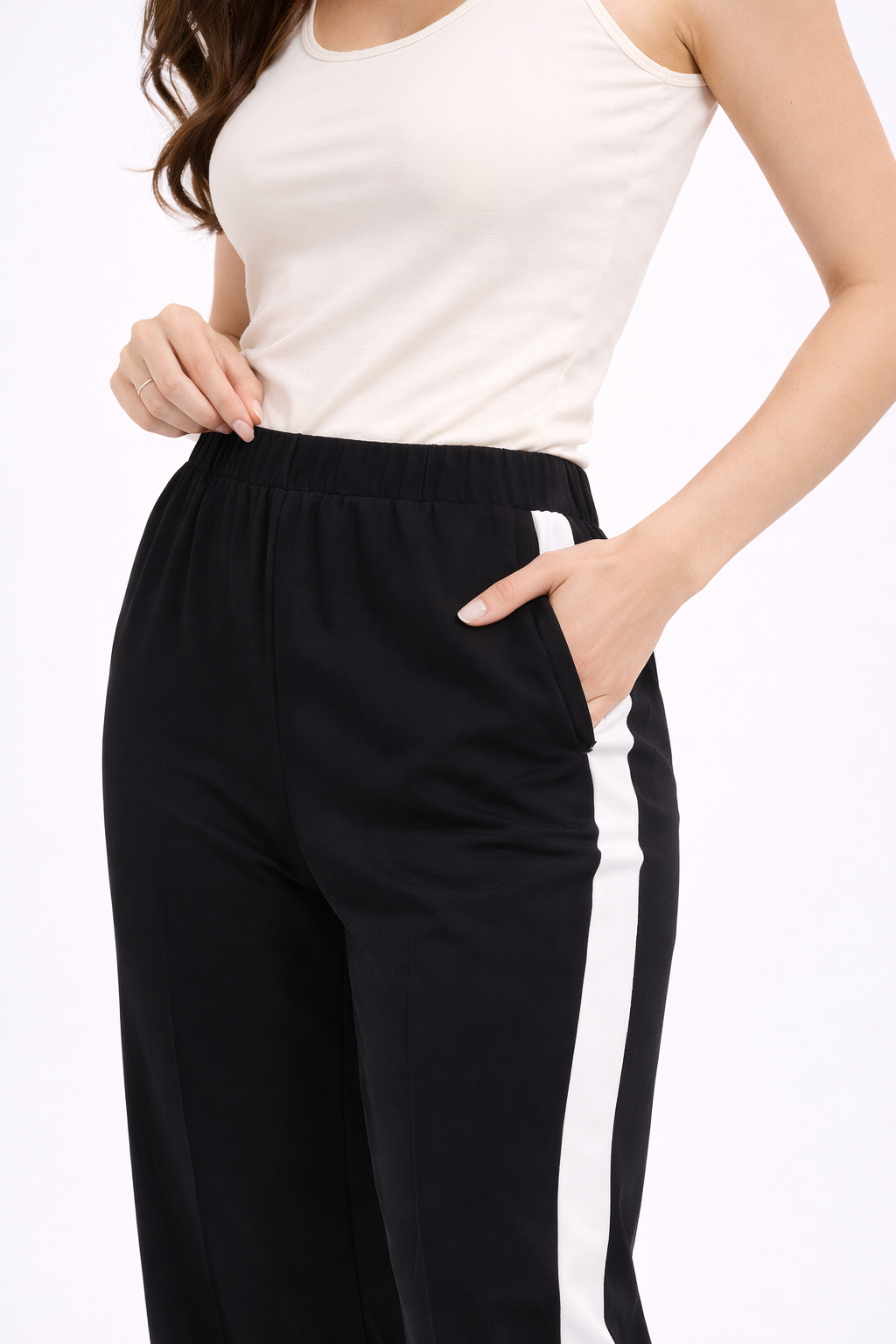 Active Chic Panel Stripe Pants